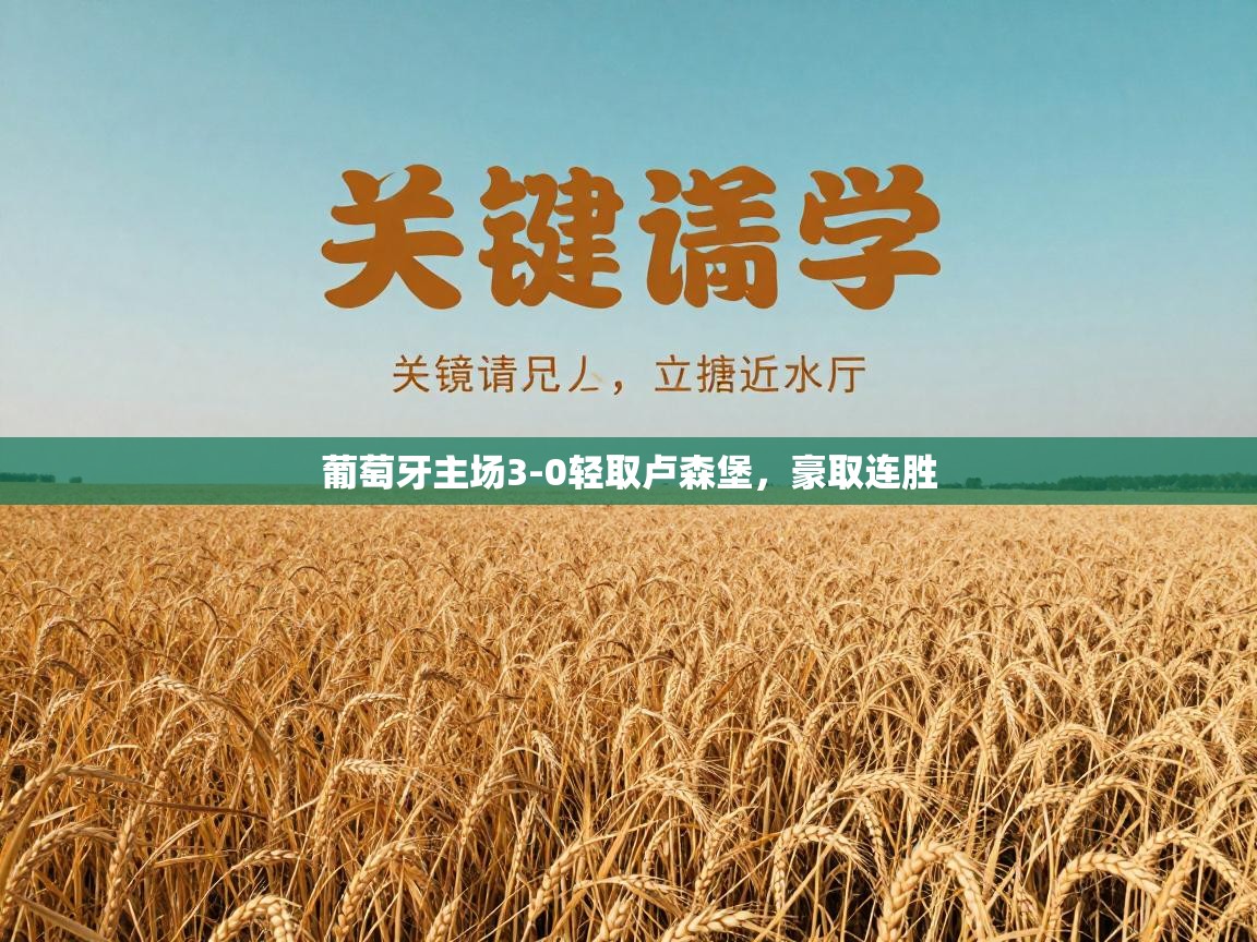 葡萄牙主场3-0轻取卢森堡，豪取连胜